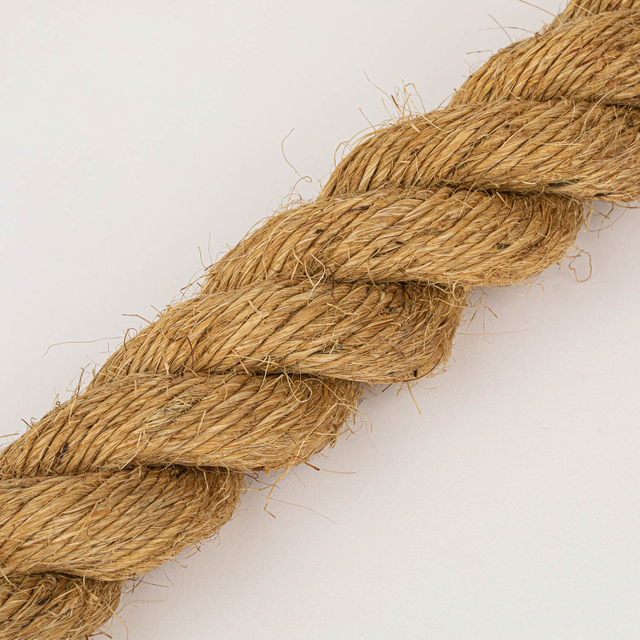Mataas na -quality distorsyon 3/4 chain natural na kulay linen ab Hemp Rope